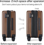 Hanke 20 Inch Expandable Carry on Luggage 22x14x9 Airline Approved Lightweight - Image 3