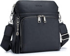 Crossbody Purse for Women, Lightweight Medium Crossbody Bag Soft Leather by Roulens