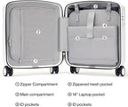 Hanke 16 Inch Underseat Carry On Luggage, Airline-Approved Hard Shell Small - Image 7