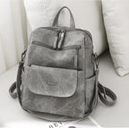 PU Leather Backpack Purse for Women Fashion Multipurpose Design Handbag Ladies - Image 4