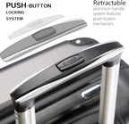 Coolife Luggage Suitcase Carry-on Hardside Travel Luggage TSA Lock Spinner - Image 3