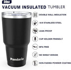 30 oz Travel Coffee Tumbler Cup, Double Wall Stainless Steel Reusable Spill - Image 5