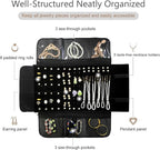 Velvet Travel Jewelry Case Roll Bag Organizer - Image 3