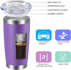 VEGOND 20oz Tumbler with Lid and Straw Stainless Steel Tumbler Cup Vacuum - Image 2