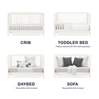 Delta Children babyGap Wren 4-in-1 Convertible Crib Greenguard Gold Certified - Image 4