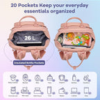 RUVALINO Diaper Bag Backpack, Large Capacity, Waterproof - Image 4