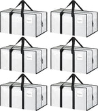 6 Pack Extra Heavy Duty Large Moving Bags by Fygrip
