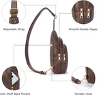 Telena Small Sling Bag for Women Leather Crossbody Fanny Packs Chest Bag for - Image 4