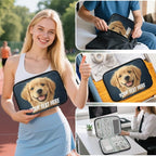 Custom Electronics Organizer Travel Case Customize Personalized Text Image - Image 7