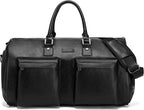 Leather Garment Bag for Travel, Modoker Carry On Suit Carrier Travel Bag by Modoker