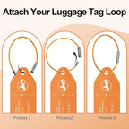 4 PCS Personalized Metal Luggage Tag – Personalized Engraved Suitcase Tag - Image 3