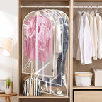 BALEINE 60'' Clear Garment Bags, 12 Packs PEVA Dress Bag - Image 5