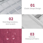 Electronics Travel Organizer, Portable Waterproof Electronic Travel Storage Bag - Image 4