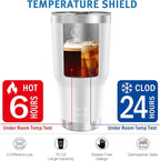 WETOWETO 30oz Tumbler, Stainless Steel Vacuum Insulated Water Coffee Tumbler Cup - Image 4