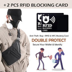 Anti Theft Crossbody Bags for Women Men, Slim Sling Bags - Image 2