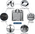 Noozion Garment Bag for Travel Large Carry On Suit Bag Hanging Travel Suit Bags - Image 5