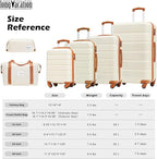 LONG VACATION 6 Piece ABS+PC Hardshell Luggage Set - Image 7