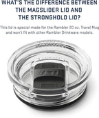 YETI Rambler 20 oz Travel Mug, Stainless Steel, Vacuum Insulated - Image 8
