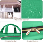 Toiletry Bag for Women with Jewelry Organizer Compartment, Travel Makeup - Image 4