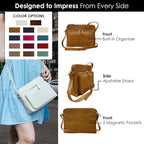 ili New York Genuine Leather Crossbody Bags - Image 2