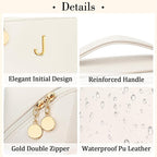 Birthday Gifts for Women Teen Girl, Personalized Initial Makeup Organizer Bag - Image 4