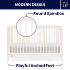 Delta Children babyGap Wren 4-in-1 Convertible Crib Greenguard Gold Certified - Image 5
