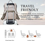 Shrrie Vegan Leather Laptop Backpack - Image 5
