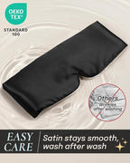 Zenssia Satin Sleep Mask for Women and Men, Lightweight Padded Eye Mask - Image 3