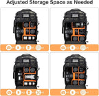 MOSISO Camera Backpack, DSLR/SLR/Mirrorless Photography Tactical Camera Bag Case - Image 3
