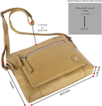 Wise Owl Accessories Small Soft Pebbled Real Leather Crossbody Handbags Purses - Image 2