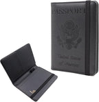 Melsbrinna Premium Leather Passport Holder Covers Case, Waterproof Rfid by Melsbrinna