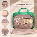 Toiletry Bag for Women with Jewelry Organizer Compartment, Travel Makeup - Image 3