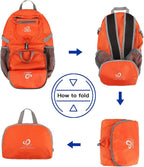 WATERFLY Small Lightweight Packable Backpack: 20l Ultra Light Foldable Travel - Image 6