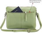 Wise Owl Accessories Small Soft Pebbled Real Leather Crossbody Handbags Purses - Image 4