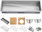 KRAUS Kore 57-inch Undermount Workstation 16 Gauge Single Bowl Stainless Steel - Image 19