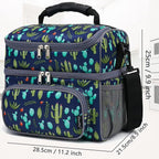 FlowFly Double Layer Cooler Insulated Lunch Bag Adult Lunch Box Large Tote Bag - Image 4