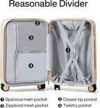 Hanke Expandable Hardshell Luggage Sets 3 piece Carry on Luggage - Image 7
