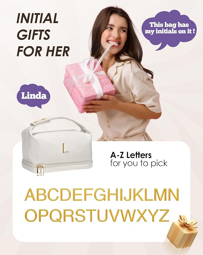Bride Gifts Gifts, Makeup Bag for Women Bridesmaid Engagement Gift for Her - Image 2