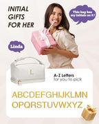 Bride Gifts Gifts, Makeup Bag for Women Bridesmaid Engagement Gift for Her - Image 2