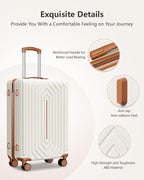 28 inch Luggage Hardside and Lightweight Suitcase - Image 3