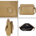 Wise Owl Accessories Small Soft Pebbled Real Leather Crossbody Handbags Purses - Image 5