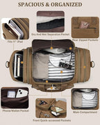 Gonex Canvas Duffle Bag for Travel, Expandable Water Resistant 50L Carry on - Image 6