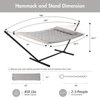 ANOW Double Hammock with Stand 12FT, Heavy Duty Hammocks with Stand - Image 6