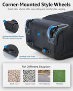 Rolling Backpack, 30L Travel Laptop Backpack - Image 4