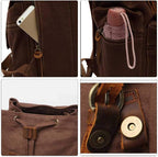 AUGUR High Capacity Canvas Vintage Backpack - Image 3