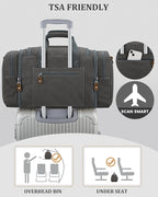 Gonex Canvas Duffle Bag for Travel, Expandable Water Resistant 50L Carry on - Image 7