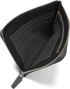 Leatherology RFID Black Onyx Slim Zip Travel Wallet - Image 4