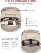 LOVEVOOK Laptop Backpack Purse for Women, Work Travel Computer Bags, College - Image 3