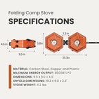 Propane 2 Burner Camping Stove - Image 4