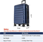 KYME Suitcases with Wheels Hardshell 26 Inch Luggage with TSA Lock Durable - Image 7